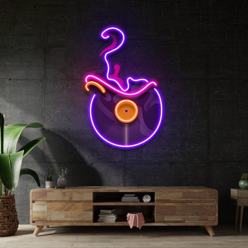 Vinyl Disc LED Neon Sign Light Pop Art