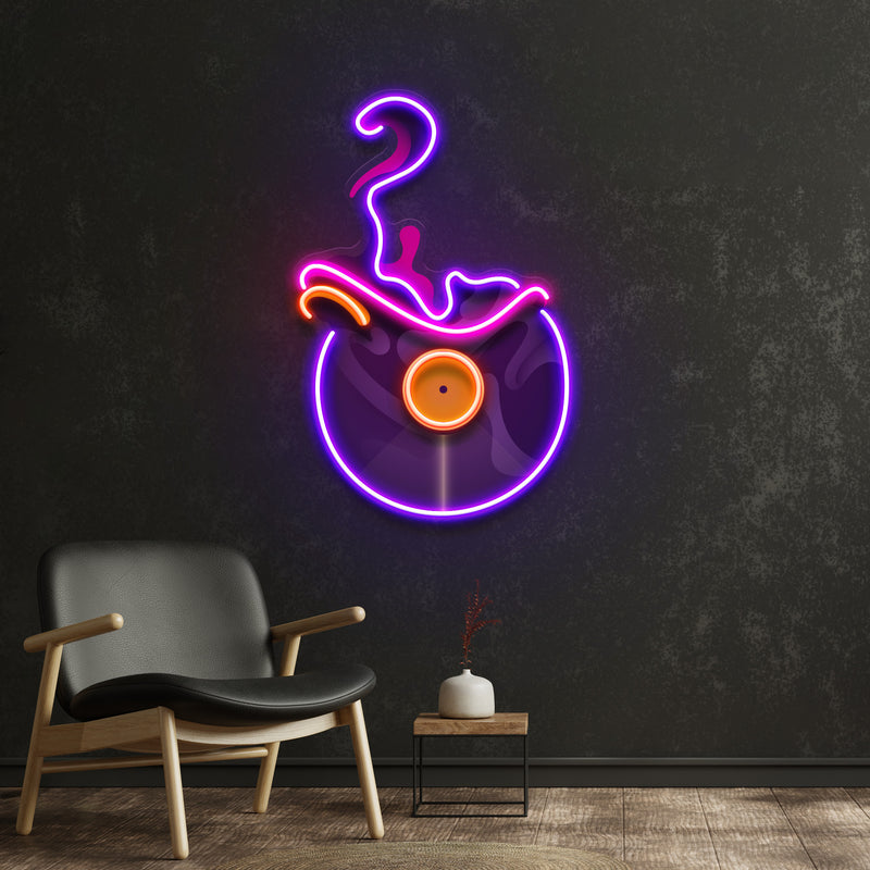 Vinyl Disc LED Neon Sign Light Pop Art