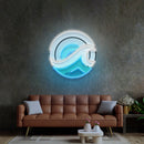 Wave Circle Led Neon Acrylic Artwork
