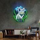 White Foxy LED Neon Sign Light Pop Art