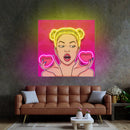 Woman Bring Loves LED Neon Sign Light Pop Art