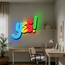 Yes Sign LED Neon Sign Light Pop Art
