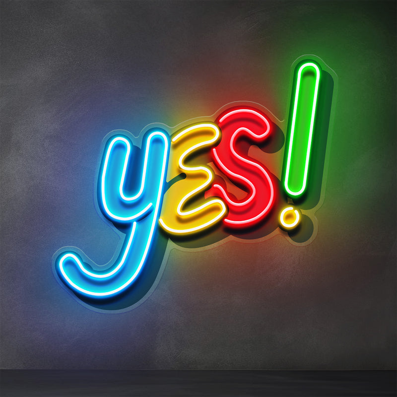 Yes Sign LED Neon Sign Light Pop Art