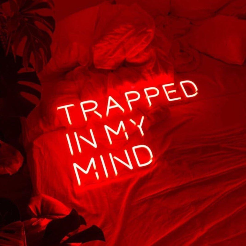Trapped In My Mind Neon Sign - Custom Neon Signs | LED Neon Signs | Zanvis Neon®