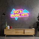 90s Music Hits Led Neon Acrylic Artwork - Custom Neon Signs | LED Neon Signs | Zanvis Neon®