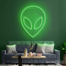 Alien Head Neon Sign - Custom Neon Signs | LED Neon Signs | Zanvis Neon®