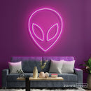 Alien Head Neon Sign - Custom Neon Signs | LED Neon Signs | Zanvis Neon®