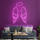 Angel Wings Neon Sign - Custom Neon Signs | LED Neon Signs | Zanvis Neon®