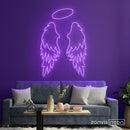 Angel Wings Neon Sign - Custom Neon Signs | LED Neon Signs | Zanvis Neon®
