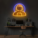 Astronaut Emblem Led Neon Acrylic Artwork - Custom Neon Signs | LED Neon Signs | Zanvis Neon®