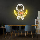 Astronaut Hamburger Led Neon Acrylic Artwork - Custom Neon Signs | LED Neon Signs | Zanvis Neon®