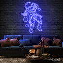 Astronaut in Space Neon Sign - Custom Neon Signs | LED Neon Signs | Zanvis Neon®