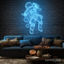 Astronaut in Space Neon Sign - Custom Neon Signs | LED Neon Signs | Zanvis Neon®