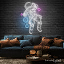 Astronaut in Space Neon Sign - Custom Neon Signs | LED Neon Signs | Zanvis Neon®
