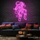 Astronaut in Space Neon Sign - Custom Neon Signs | LED Neon Signs | Zanvis Neon®