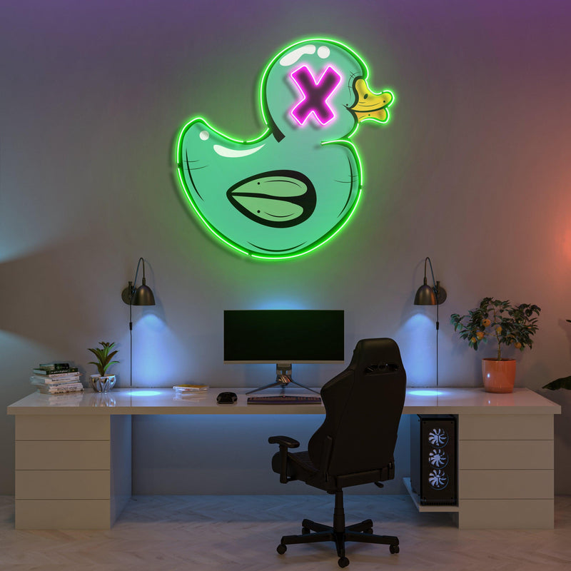 Bad Duck Led Neon Acrylic Artwork - Custom Neon Signs | LED Neon Signs | Zanvis Neon®