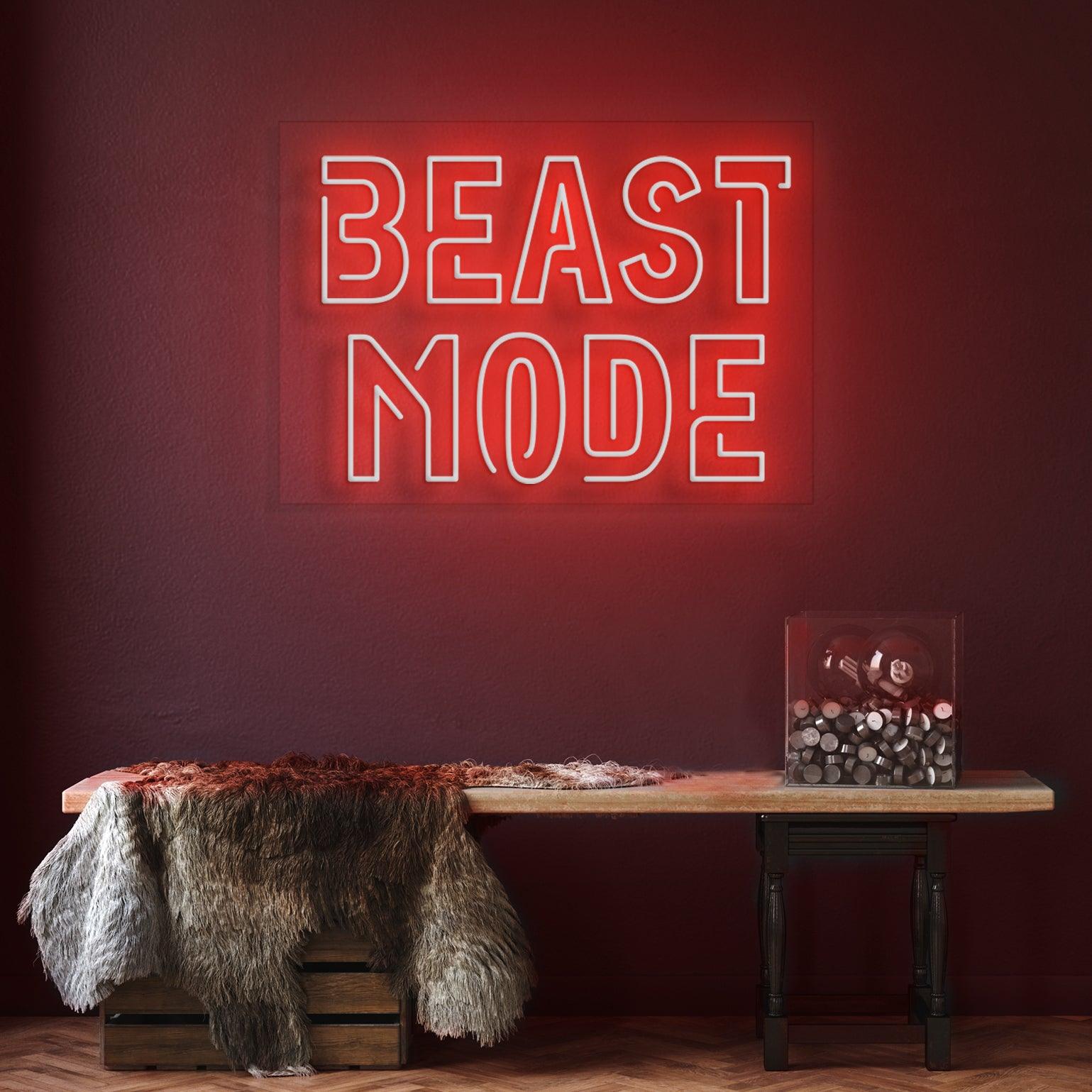 Beast Mode Neon Sign