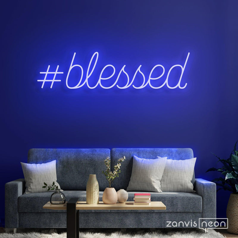 Blessed Neon Sign - Custom Neon Signs | LED Neon Signs | Zanvis Neon®