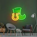 Boot and Horsehoe Neon Sign - Saint Patrick Day - Custom Neon Signs | LED Neon Signs | Zanvis Neon®