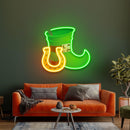 Boot and Horsehoe Neon Sign - Saint Patrick Day - Custom Neon Signs | LED Neon Signs | Zanvis Neon®
