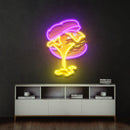 Burger Led Neon Sign - Acrylic Artwork - Custom Neon Signs | LED Neon Signs | Zanvis Neon®