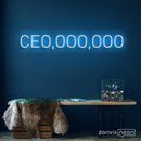 CE0,000,000 Neon Sign - Custom Neon Signs | LED Neon Signs | Zanvis Neon®