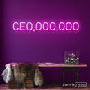 CE0,000,000 Neon Sign - Custom Neon Signs | LED Neon Signs | Zanvis Neon®