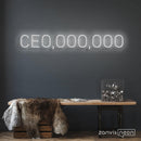 CE0,000,000 Neon Sign - Custom Neon Signs | LED Neon Signs | Zanvis Neon®