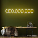 CE0,000,000 Neon Sign - Custom Neon Signs | LED Neon Signs | Zanvis Neon®