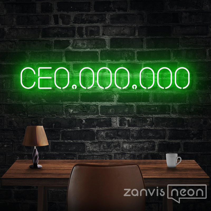 CE0,000,000 Neon Sign