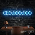 CE0,000,000 Neon Sign - Custom Neon Signs | LED Neon Signs | Zanvis Neon®