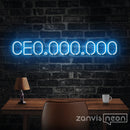 CE0,000,000 Neon Sign - Custom Neon Signs | LED Neon Signs | Zanvis Neon®