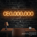 CE0,000,000 Neon Sign - Custom Neon Signs | LED Neon Signs | Zanvis Neon®