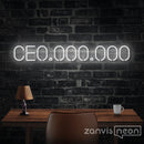 CE0,000,000 Neon Sign - Custom Neon Signs | LED Neon Signs | Zanvis Neon®