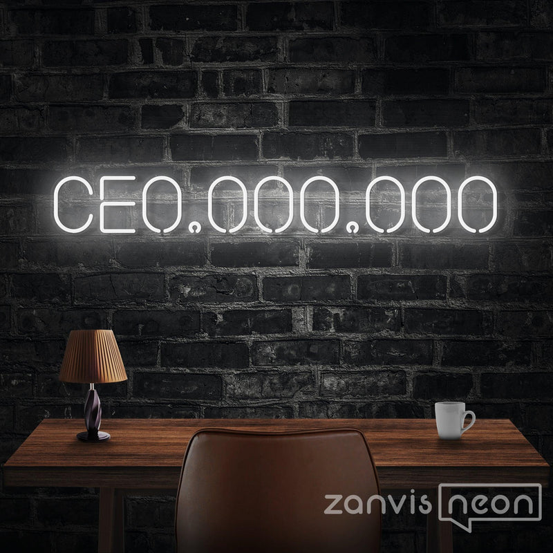 CE0,000,000 Neon Sign