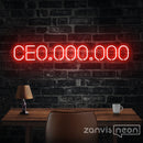 CE0,000,000 Neon Sign - Custom Neon Signs | LED Neon Signs | Zanvis Neon®