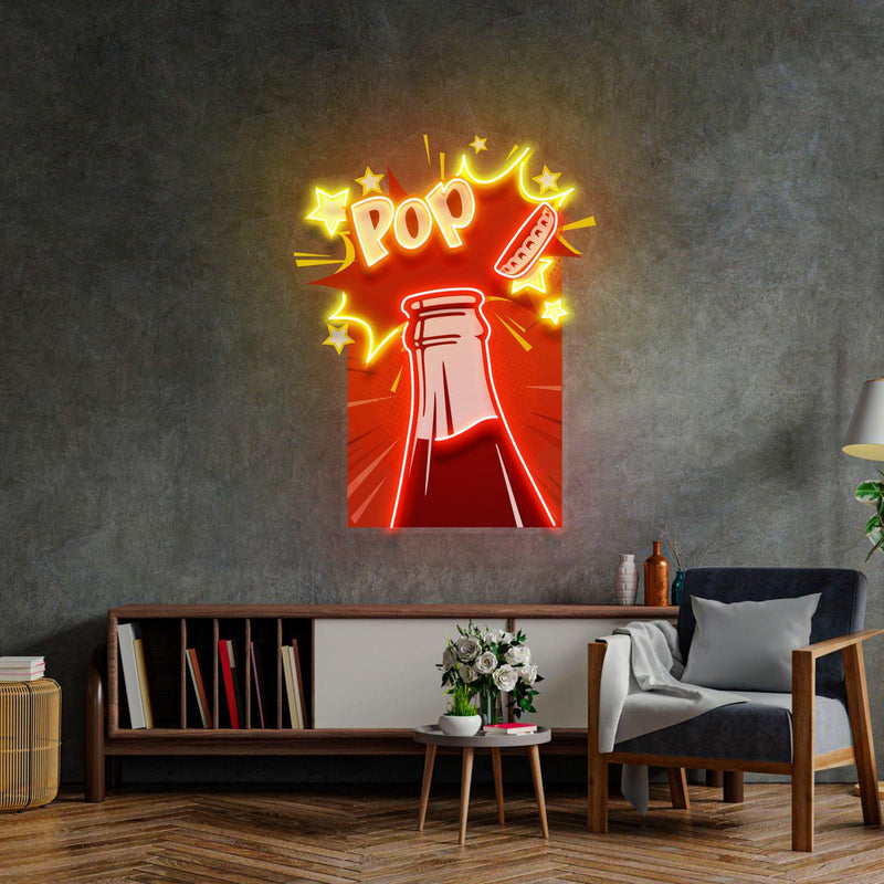 Cola Led Neon Acrylic Artwork - Custom Neon Signs | LED Neon Signs | Zanvis Neon®
