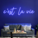 C'EST LA VIE Neon Sign - Custom Neon Signs | LED Neon Signs | Zanvis Neon®