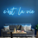 C'EST LA VIE Neon Sign - Custom Neon Signs | LED Neon Signs | Zanvis Neon®