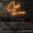 CEST LA VIE Neon Sign - Custom Neon Signs | LED Neon Signs | Zanvis Neon®