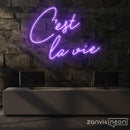 CEST LA VIE Neon Sign - Custom Neon Signs | LED Neon Signs | Zanvis Neon®