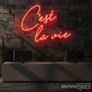 CEST LA VIE Neon Sign - Custom Neon Signs | LED Neon Signs | Zanvis Neon®