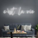 C'EST LA VIE Neon Sign - Custom Neon Signs | LED Neon Signs | Zanvis Neon®