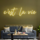C'EST LA VIE Neon Sign - Custom Neon Signs | LED Neon Signs | Zanvis Neon®