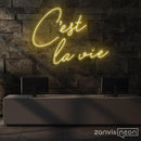 CEST LA VIE Neon Sign - Custom Neon Signs | LED Neon Signs | Zanvis Neon®