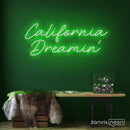 California Dreamin Neon Sign - Custom Neon Signs | LED Neon Signs | Zanvis Neon®