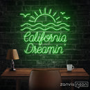 California Dreamin Neon Sign - Custom Neon Signs | LED Neon Signs | Zanvis Neon®