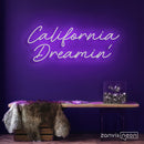 California Dreamin Neon Sign - Custom Neon Signs | LED Neon Signs | Zanvis Neon®