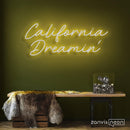 California Dreamin Neon Sign - Custom Neon Signs | LED Neon Signs | Zanvis Neon®
