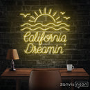 California Dreamin Neon Sign - Custom Neon Signs | LED Neon Signs | Zanvis Neon®